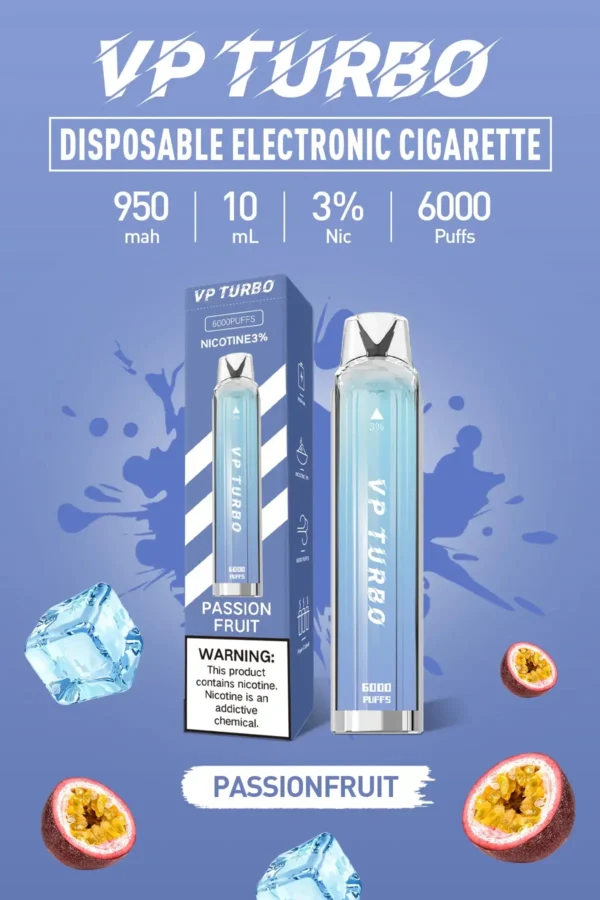 VP TURBO 拋棄式電子煙｜6000口 10ml油倉 950mAh電池 Mesh霧化技術 台灣現貨