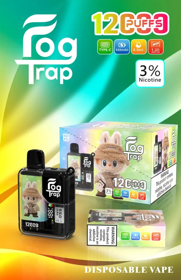 5ae5409114ee10450df38961180696da Fog Trap 12000拋棄式電子煙 LABUBU & 蠟筆小新聯名款|雙模式切換 850mAh電池 8.5ml油量設計 台灣現貨【買10送1】