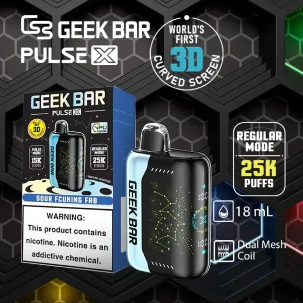 GEEK BAR 星空系列 25000口電子煙｜18ml大容量 5%尼古丁鹽 3D全螢幕 拋棄式電子煙 台灣現貨【買5贈1】