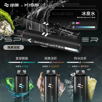 WAGOO 哇酷 KIS5 6500口拋棄式電子煙｜雙核心輸出 防漏油設計 台灣現貨