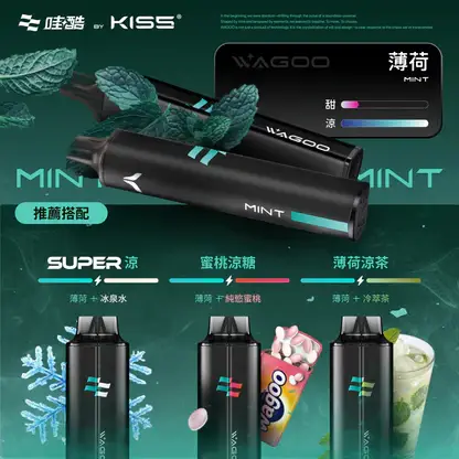 WAGOO 哇酷 KIS5 6500口拋棄式電子煙｜雙核心輸出 防漏油設計 台灣現貨