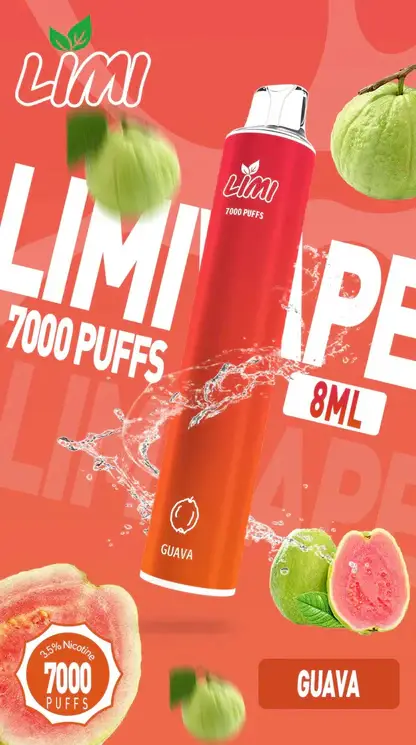 LIMI 7000口拋棄式電子煙｜3.5%尼古丁鹽 650mAh電池 LED發光設計 可充電式 台灣現貨