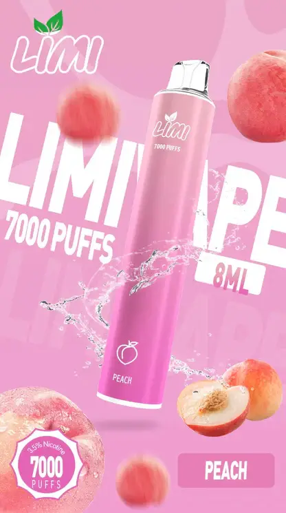 LIMI 7000口拋棄式電子煙｜3.5%尼古丁鹽 650mAh電池 LED發光設計 可充電式 台灣現貨