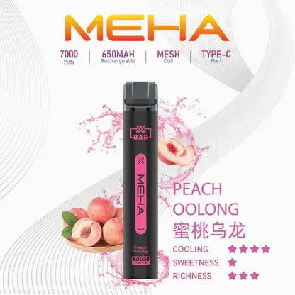 MEHA XBAR 拋棄式 7000口小黑條 (14) MEHA XBAR 魅嗨小黑條7000口拋棄式電子煙|3%尼古丁鹽 850mAh電池 Mesh霧化技術 台灣現貨