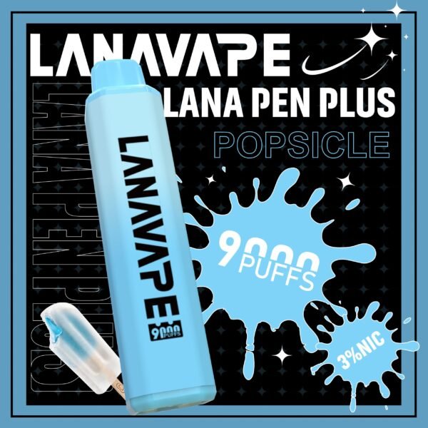 LANA PEN PLUS 9000口拋棄式電子煙｜3%尼古丁鹽黃金配比 15ml巨量儲油 Mesh網芯 Type-C充電 台灣現貨