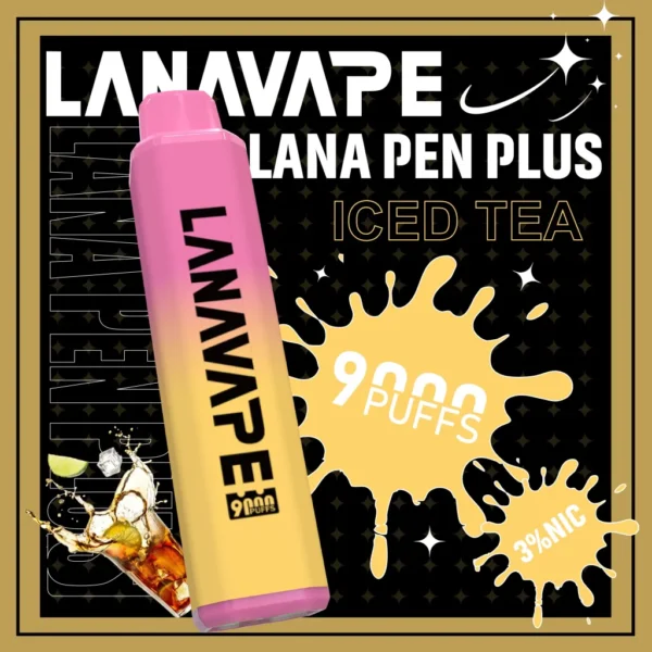 LANA PEN PLUS 9000口拋棄式電子煙｜3%尼古丁鹽黃金配比 15ml巨量儲油 Mesh網芯 Type-C充電 台灣現貨