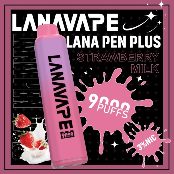 LANA PEN PLUS 9000口拋棄式電子煙｜3%尼古丁鹽黃金配比 15ml巨量儲油 Mesh網芯 Type-C充電 台灣現貨