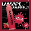 LANA PEN PLUS 9000口拋棄式電子煙｜3%尼古丁鹽黃金配比 15ml巨量儲油 Mesh網芯 Type-C充電 台灣現貨