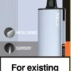 RELX悅刻x-box-16000口拋棄式電子煙-藍銀主機 RELX 悅刻 X-BOX 16000口換彈式拋棄式電子煙套裝|12W-16W雙段功率調節 3%尼古丁鹽 Mesh網狀芯 台灣現貨