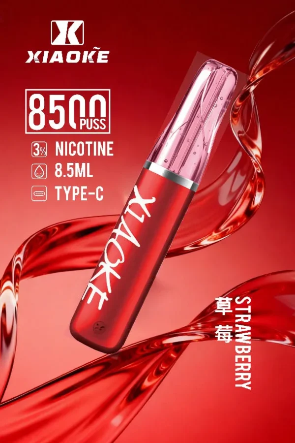 bc29df2b4a45f101f830eaab31d01555.jpg XIAOKE 梟客 8500口拋棄式電子煙|3%尼古丁鹽配比 8.5ml儲油容量 Type-C充電設計 長效續航 台灣現貨